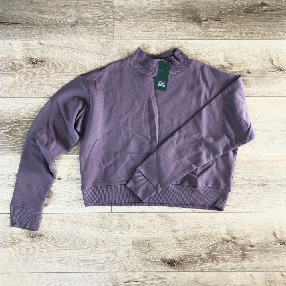 *NWT* Cropped Lavender Sweater